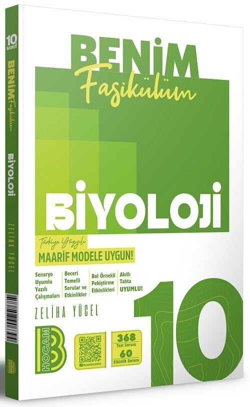 Benim Hocam 10. Sınıf Biyoloji Maarif Model Benim Fasikülüm - Zeliha Yücel Benim Hocam Yayınları