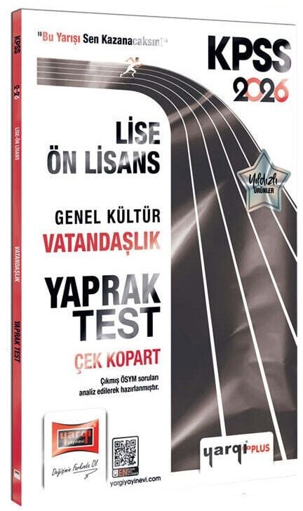 Yargı 2026 KPSS Lise Ön Lisans Vatandaşlık Yaprak Test Yargı Yayınları