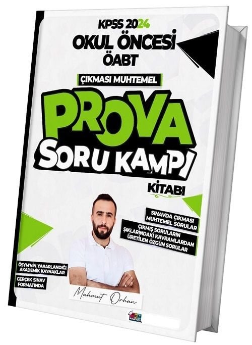 TKM Akademi 2024 ÖABT Okul Öncesi Çıkması Muhtemel Soru Kampı Kitabı - Mahmut Orhan TKM Akademi