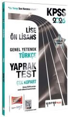Yargı 2026 KPSS Lise Ön Lisans Türkçe Yaprak Test Yargı Yayınları