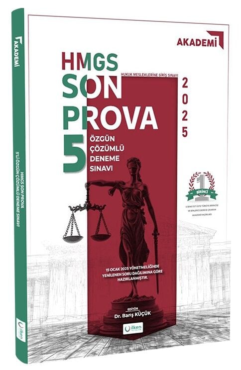 İlken 2025 HMGS Akademi Son Prova 5 Özgün Deneme Çözümlü İlken Yayıncılık