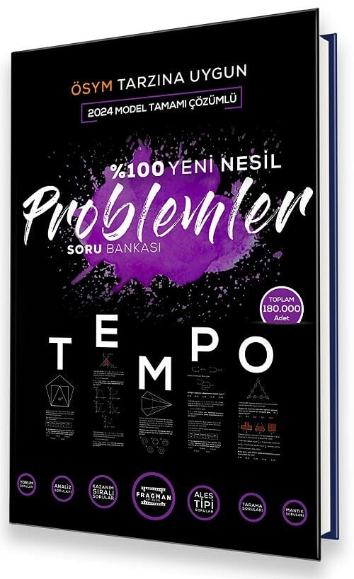 Fragman 2024 YKS TYT Problemler Tempo Soru Bankası Fragman Yayınları