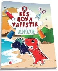 Çocuk Akademi Kes Boya Yapıştır - Dinozor Çocuk Akademi
