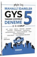 Paragon 2022 GYS Mahalli İdareler 2.-3.-4. Grup 5 Deneme Çözümlü Görevde Yükselme Paragon Yayıncılık