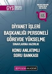 Pegem 2023 GYS DİB Diyanet İşleri Başkanlığı Konu Anlatımlı Soru Bankası Görevde Yükselme Pegem Akademi Yayınları