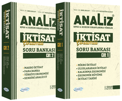 Monopol KPSS A Grubu İktisat Analiz Soru Bankası Seti Çözümlü 8. Baskı - Erol Bulut, Muzaffer Ulusoy Monopol Yayınları