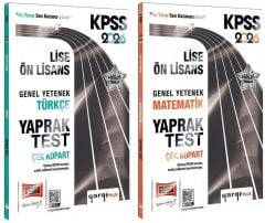 Yargı 2026 KPSS Lise Ön Lisans Türkçe + Matematik Yaprak Test 2 li Set Yargı Yayınları