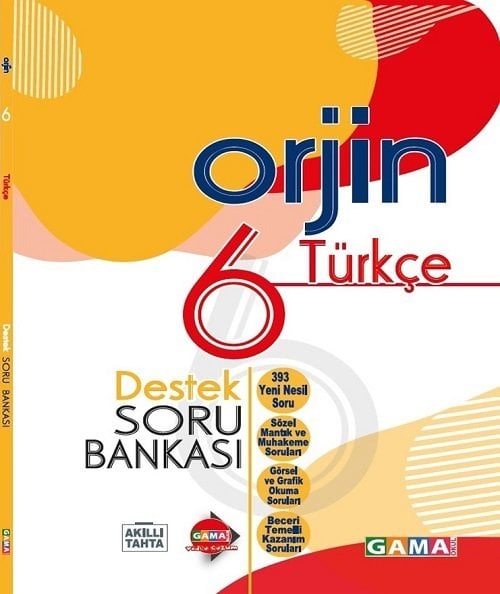 Gama 6. Sınıf Türkçe Orjin Destek Soru Bankası Gama Yayınları