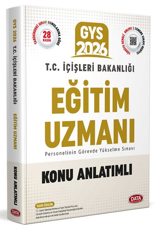Data 2026 GYS İçişleri Bakanlığı Eğitim Uzmanı Konu Anlatımlı Görevde Yükselme Data Yayınları