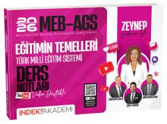 SÜPER FİYAT - İndeks Akademi 2026 MEB-AGS Eğitimin Temelleri ve Türk Milli Eğitim Sistemi Video Ders Notları - Zeynep Salman İçli İndeks Akademi Yayıncılık