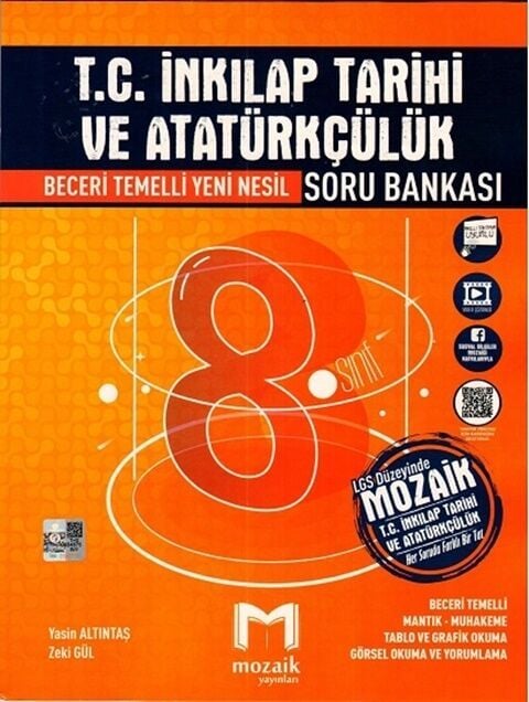 Mozaik 8. Sınıf LGS TC İnkılap Tarihi ve Atatürkçülük Soru Bankası Mozaik Yayınları