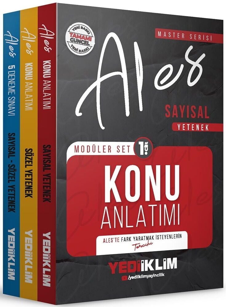 Yediiklim 2026 ALES MASTER Konu Anlatımlı Modüler Set Yediiklim Yayınları