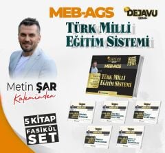 YENİ AGS - TKM Akademi MEB-AGS Türk Milli Eğitim Sistemi DEJAVU Konu Anlatımlı 5 li Fasikül Set - Metin Şar TKM Akademi
