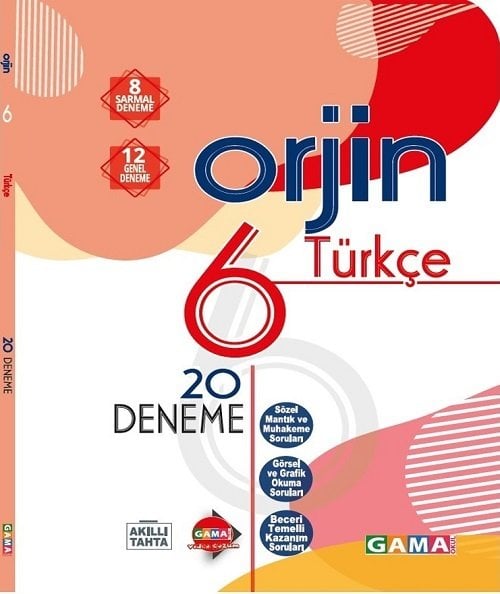 Gama 6. Sınıf Türkçe Orjin 20 Deneme Gama Yayınları