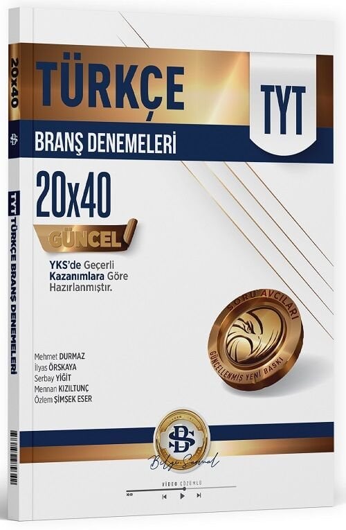 Bilgi Sarmal YKS TYT Türkçe 20x40 Branş Denemeleri Çözümlü Bilgi Sarmal Yayınları