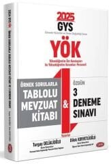 Data 2025 GYS YÖK Yükseköğretim Kurumları Personeli Örnek Sorularla Tablolu Mevzuat Kitabı ve 3 Deneme Sınavı Görevde Yükselme Data Yayınları