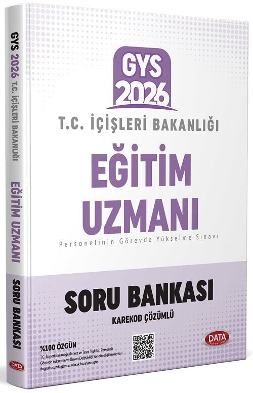 Data 2026 GYS İçişleri Bakanlığı Eğitim Uzmanı Soru Bankası Görevde Yükselme Data Yayınları