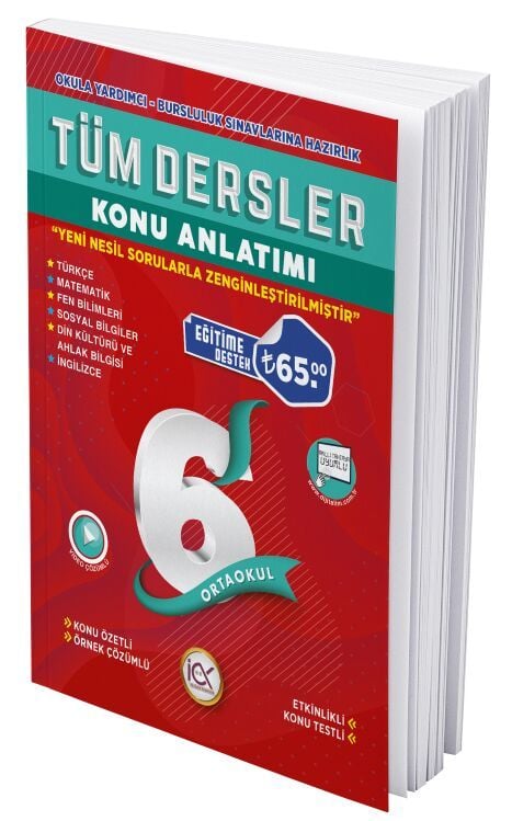 İlk Önce 6. Sınıf Tüm Dersler Konu Anlatımı İlk Önce Yayınları