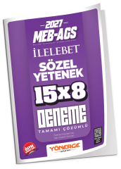 Yönerge 2027 MEB-AGS Sözel Yetenek İLELEBET 15x8 Deneme Çözümlü Yönerge Yayınları