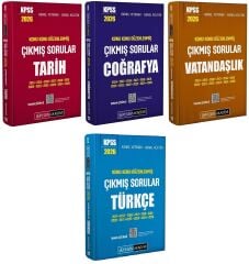 Pegem 2026 KPSS Tarih + Coğrafya + Vatandaşlık + Türkçe Çıkmış Sorular Konu Konu 4 lü Set Pegem Akademi Yayınları