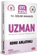 Data 2026 GYS İçişleri Bakanlığı Uzman Konu Anlatımlı Görevde Yükselme Data Yayınları