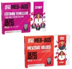 SÜPER FİYAT - İndeks Akademi 2026 MEB-AGS Eğitimin Temelleri + Mevzuat Bilgisi Ders Notları 2 li Set - Zeynep Salman İçli, Emrah Vahap Özkaraca İndeks Akademi Yayıncılık