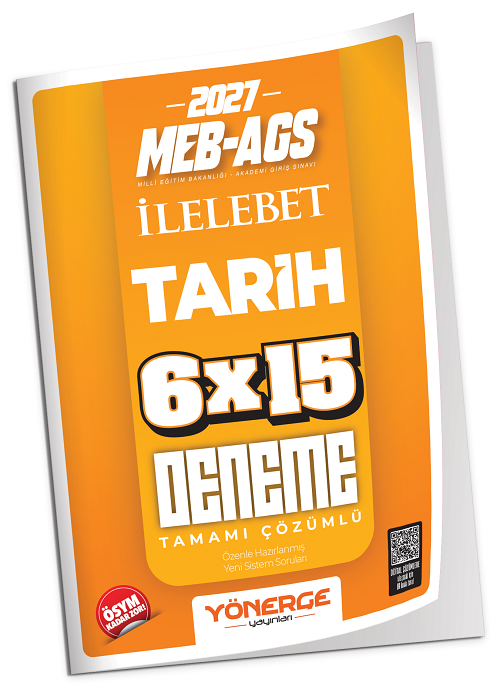 Yönerge 2027 MEB-AGS Tarih İLELEBET 6x15 Deneme Çözümlü Yönerge Yayınları