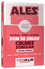 SÜPER FİYAT - Yediiklim 2026 ALES Master Çıkmış Sorular Son 10 Sınav Çözümlü Yediiklim Yayınları