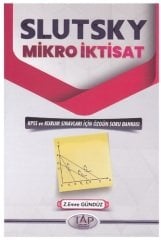 Tap Yayınları Slutsky Mikro İktisat Özgün Soru Bankası - Z. Emre Gündüz Tap Yayınları