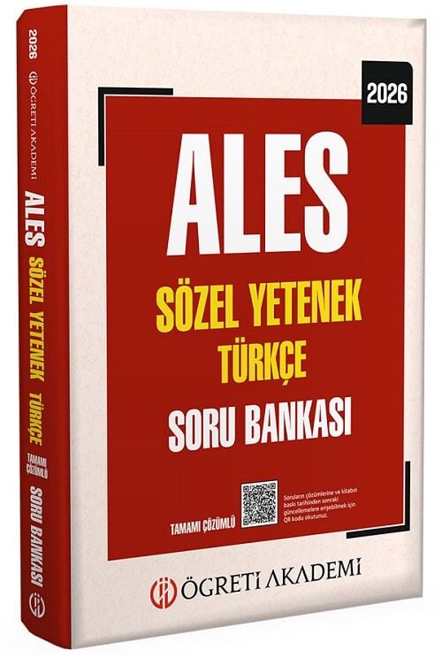 Öğreti 2026 ALES Sözel Yetenek Türkçe Soru Bankası Çözümlü Öğreti Akademi