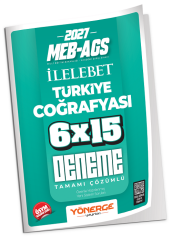 Yönerge 2027 MEB-AGS Türkiye Coğrafyası İLELEBET 6x15 Deneme Çözümlü Yönerge Yayınları