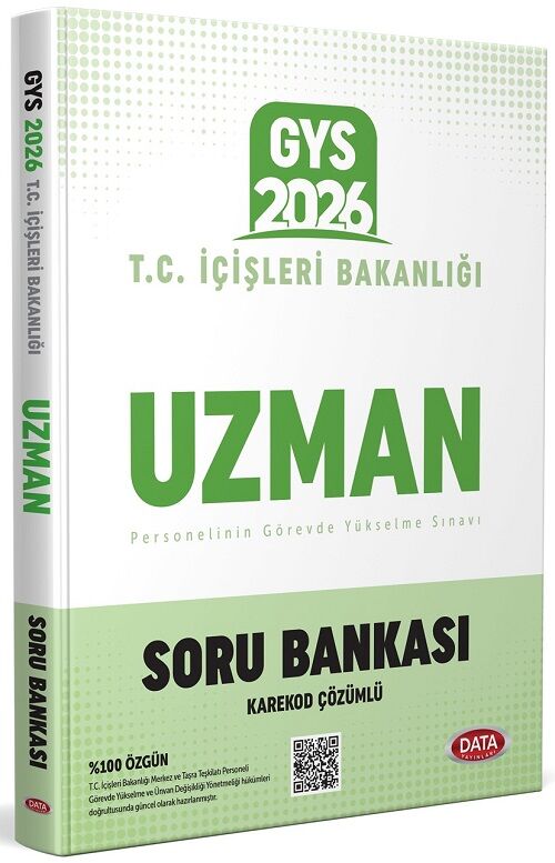 Data 2026 GYS İçişleri Bakanlığı Uzman Soru Bankası Görevde Yükselme Data Yayınları