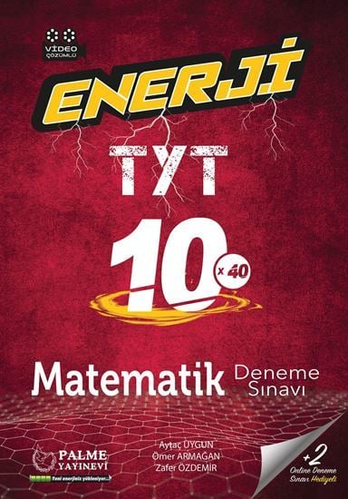 Palme YKS TYT Matematik Enerji 10x40 Deneme Sınavı Video Çözümlü Palme Yayınları