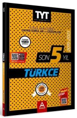 A Yayınları YKS TYT Türkçe Son 5 Yıl Çıkmış Sorular 2019-2023 A Yayınları