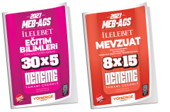 Yönerge 2027 MEB-AGS Eğitim Bilimleri + Mevzuat İLELEBET 20 Deneme 2 li Set Yönerge Yayınları