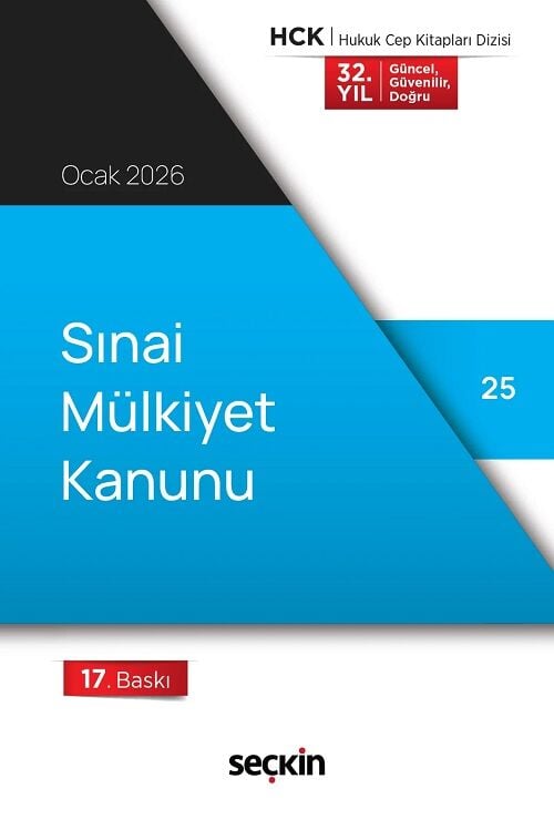 Seçkin Sınai Mülkiyet Kanunu Cep Kitabı 17. Baskı Seçkin Yayınları