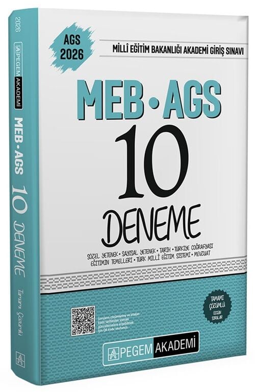 Pegem 2026 MEB-AGS Tüm Dersler 10 Deneme Çözümlü Pegem Akademi Yayınları