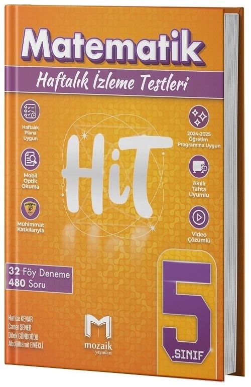 Mozaik 5. Sınıf Matematik HİT 32 Deneme Mozaik Yayınları