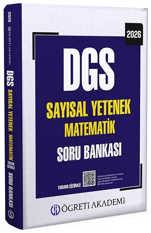 Öğreti 2026 DGS Sayısal Yetenek Matematik Soru Bankası Çözümlü Öğreti Akademi