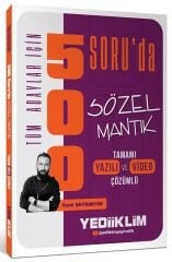 Yediiklim KPSS MEB-AGS ALES DGS YKS Sözel Mantık 500 Soru Bankası Çözümlü - Yusuf Bayraktar Yediiklim Yayınları