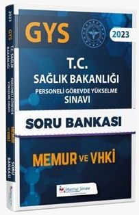 Memur Sınav 2023 Sağlık Bakanlığı Memur ve VHKİ Soru Bankası Görevde Yükselme Memur Sınav