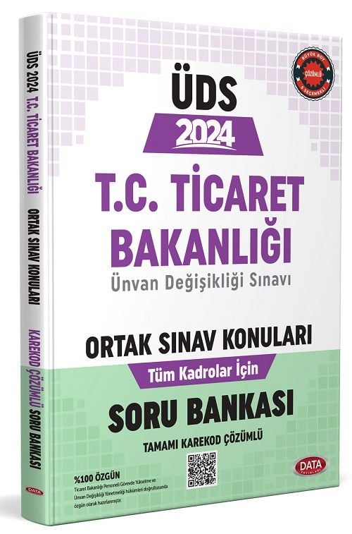Data 2025 GYS ÜDS Ticaret Bakanlığı Tüm Kadrolar İçin Ortak Sınav Konuları Soru Bankası Ünvan Değişikliği Data Yayınları