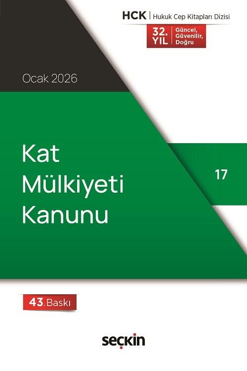 Seçkin Kat Mülkiyeti Kanunu Cep Kitabı 43. Baskı Seçkin Yayınları