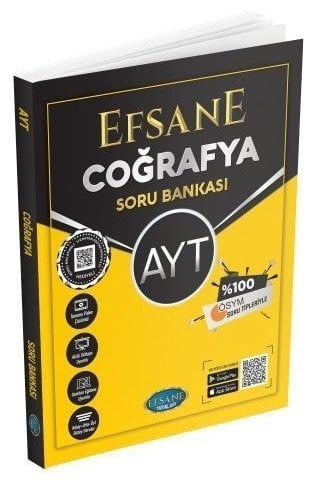 Efsane YKS AYT Coğrafya Efsane Soru Bankası Efsane Yayınları