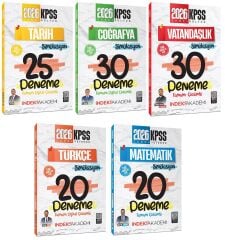 İndeks Akademi 2026 KPSS Genel yetenek Genel Kültür Simülasyon 125 Deneme 5 li Set İndeks Akademi Yayıncılık
