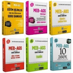 YENİ AGS - Pegem 2026 MEB-AGS Tüm Dersler Soru Bankası + 10 Deneme 6 lı Set Pegem Akademi Yayınları