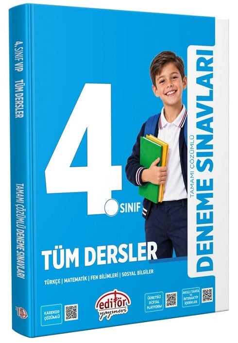 Editör 4. Sınıf Tüm Dersler Maarif Modeli Deneme Sınavları Editör Yayınları
