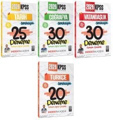 İndeks Akademi 2026 KPSS Tarih+Coğrafya+Vatandaşlık+Türkçe Simülasyon 105 Deneme 4 lü Set İndeks Akademi Yayıncılık