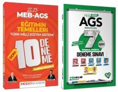 Yediiklim + İndeks 2025 MEB-AGS Tüm Dersler + Eğitimin Temelleri 7+10 Deneme 2 li Set Yediiklim + İndeks Akademi Yayınları