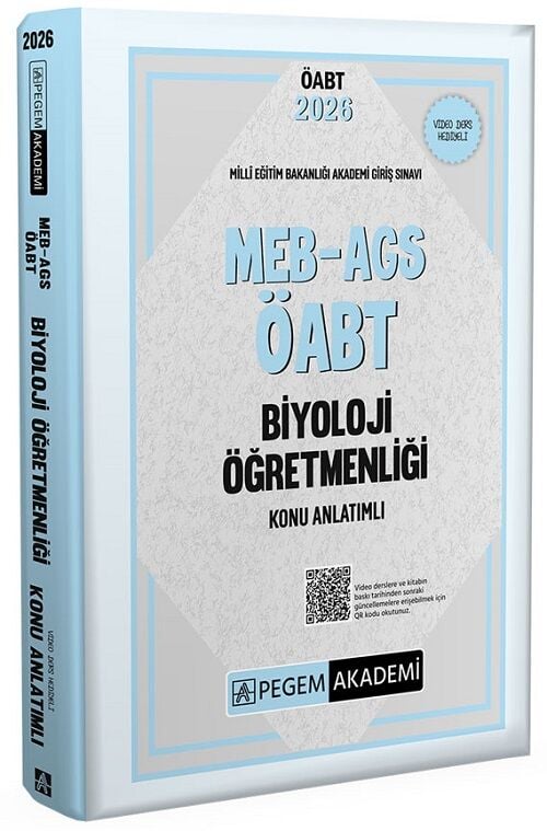 SÜPER FİYAT - Pegem 2026 ÖABT MEB-AGS Biyoloji Öğretmenliği Konu Anlatımlı Pegem Akademi Yayınları